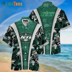 New York Jets Hawaiian Shirt, Beach Summer, Hawaiian Shirt Outfit