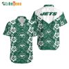 New York Jets Hawaiian Shirt, Flowers Tropical This Summer, Unique Hawaiian Shirts