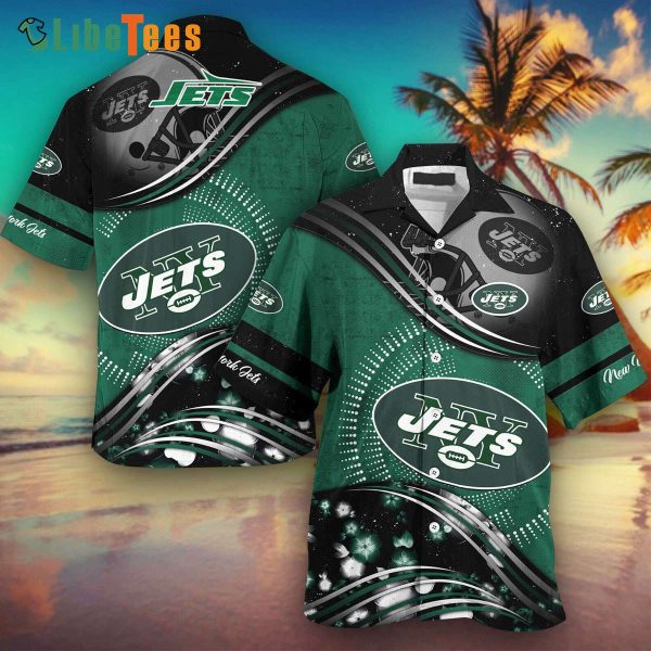 New York Jets Hawaiian Shirt, Galaxy Flowers, Best Hawaiian Shirts