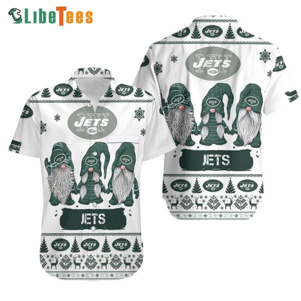 New York Jets Hawaiian Shirt, Gnomes, Hawaiian Style Shirts