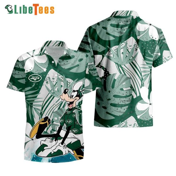 New York Jets Hawaiian Shirt, Goofy, Hawaiian Beach hirts