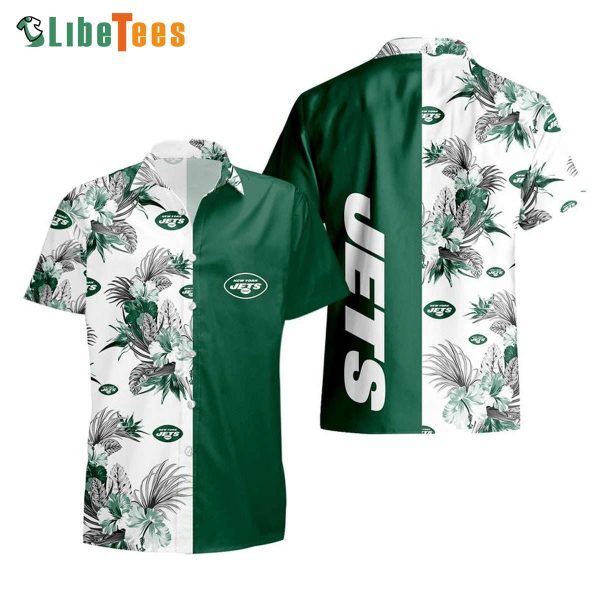 New York Jets Hawaiian Shirt, Graphic Tropical Summer, Hawaiian Beach hirts