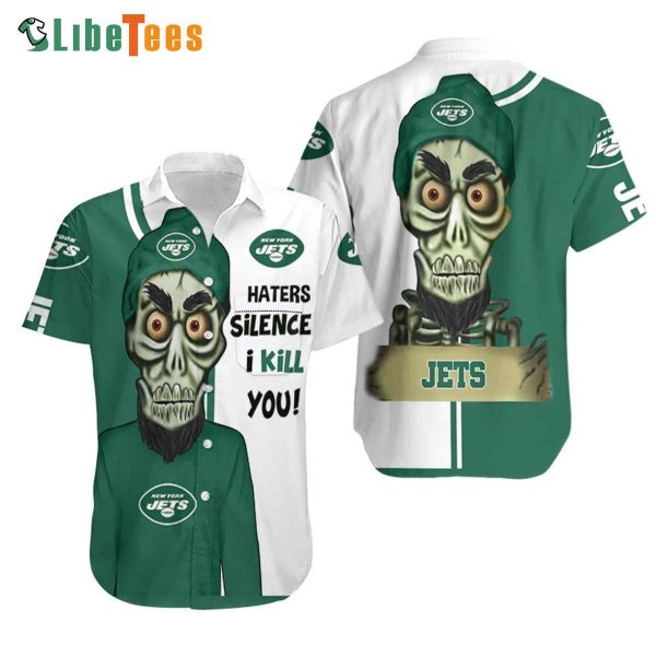 New York Jets Hawaiian Shirt, Haters I Kill You, Cool Hawaiian Shirts