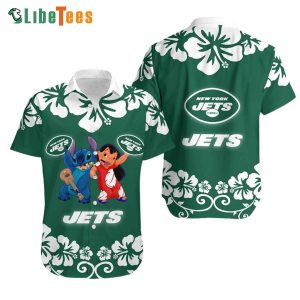 New York Jets Hawaiian Shirt, Lilo And Stitch, Cute Hawaiian Shirts