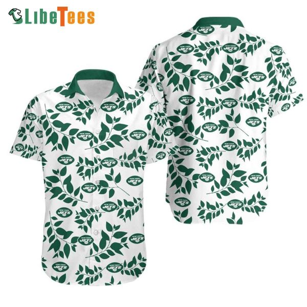 New York Jets Hawaiian Shirt, Limited Edition Leaves, Hawaiian Beach hirts