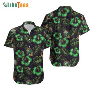 New York Jets Hawaiian Shirt, Pinapple Skull, Hawaiian Beach hirts