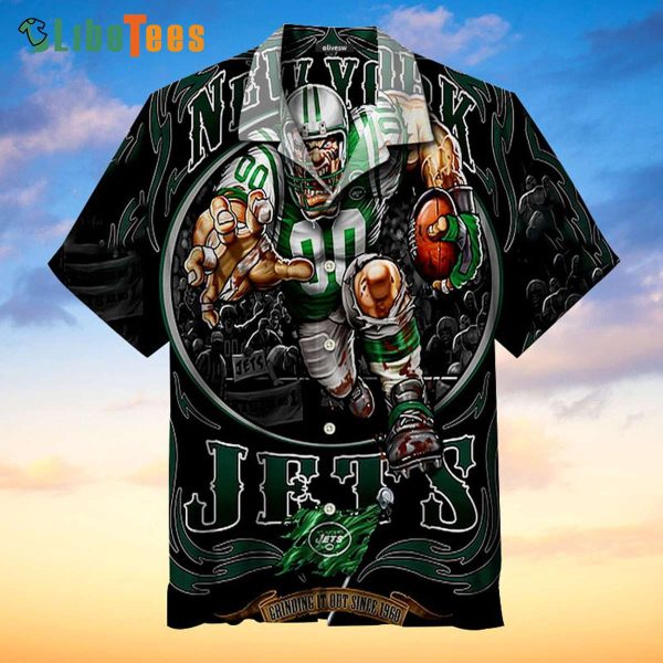 New York Jets Hawaiian Shirt, Rampage Mascot, Best Hawaiian Shirts