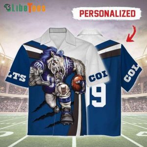 Personalized Indianapolis Colts Hawaiian Shirt, Gearhomies, Hawaiian Shirt Outfit