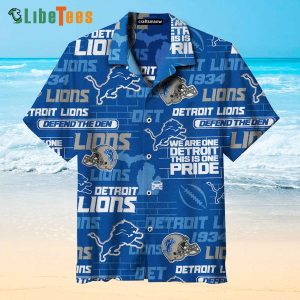 Detroit Lions Hawaiian Shirt, Hometown Rugby, Hawaiian Shirt Outfit