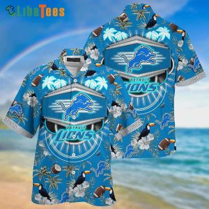 Detroit Lions Hawaiian Shirt, Ramphastos Sulfuratus, Hawaiian Print Shirts