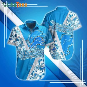 Detroit Lions Hawaiian Shirt, Style Tropical Hot Trending Summer, Cool Hawaiian Shirts