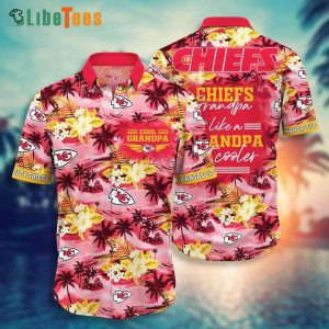 Kansas City Chiefs Hawaiian Shirt, Grandparent New Trending Beach, Unique Hawaiian Shirts
