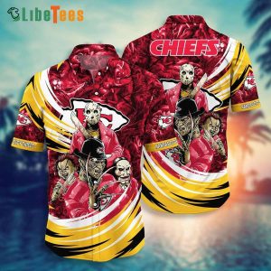 Kansas City Chiefs Hawaiian Shirt, Horrified Graphic, Unique Hawaiian Shirts