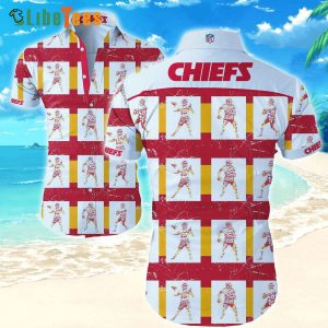 Kansas City Chiefs Hawaiian Shirt, Player Pattern, Tropical Print Shirts