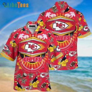 Kansas City Chiefs Hawaiian Shirt, Ramphastos Sulfuratus Tropical Pattern, Hawaiian Style Shirts
