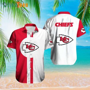 Kansas City Chiefs Hawaiian Shirt, Red And White Symbol, Cool Hwaiian Shirts