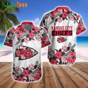Kansas City Chiefs Hawaiian Shirt, Symbol Flowers, CuteHwaiian Shirts