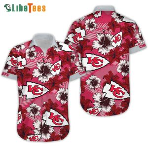 Kansas City Chiefs Hawaiian Shirt, Tropical Aloha Flowers , Tropical Print Shirts