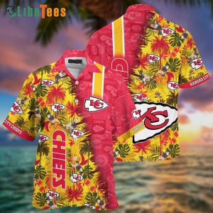 Kansas City Chiefs Hawaiian Shirt, Tropical Graphic, Cheap Hawaiian Shirts