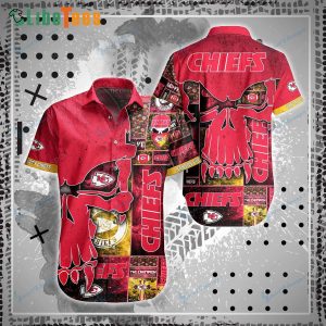Kansas City Chiefs Hawaiian Shirt, Unique skull Graphic, CuteHwaiian Shirts