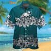 Philadelphia Eagles Hawaiian Shirt, Aloha Flower Graphic, Hawaiian Beach Shirts