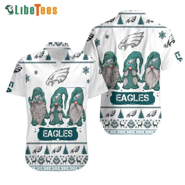 Philadelphia Eagles Hawaiian Shirt, Christmas Gnomes, Unique Hawaiian Shirts
