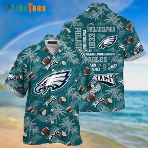 Philadelphia Eagles Hawaiian Shirt, Coconut Pattern, Best Hawaiian Shirts