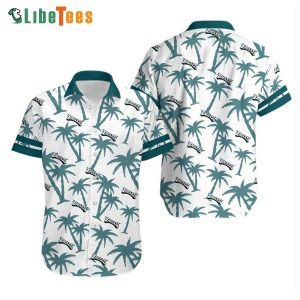 Philadelphia Eagles Hawaiian Shirt, Coconut Tree Graphic, Cool Hawaiian Shirts