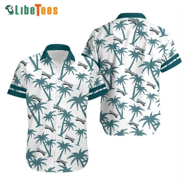 Philadelphia Eagles Hawaiian Shirt, Coconut Tree Graphic, Cool Hawaiian Shirts