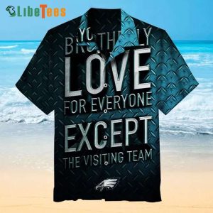 Philadelphia Eagles Hawaiian Shirt, Premium Love, Tropical Print Shirts