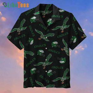 Philadelphia Eagles Hawaiian Shirt, Retro Logo, Hawaiian Shirt Outfit