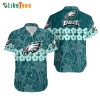 Philadelphia Eagles Hawaiian Shirt, Tropical Flower And Logo, Hawaiian Print Shirts