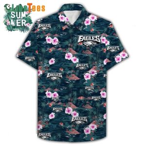 Philadelphia Eagles Hawaiian Shirt, Tropical Island Pattern, Hawaiian Style Shirts