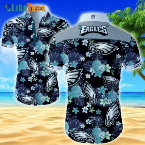 Philadelphia Eagles Hawaiian Shirt, Unique Pineapple Graphic, Cheap Hawaiian Shirts