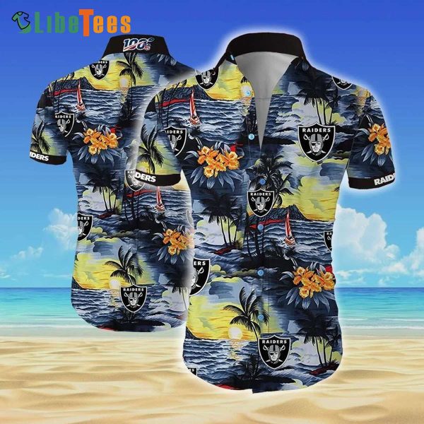 Raiders Hawaiian Shirt, Aloha Island Beach Summer, Tropical Hawaiian Shirt