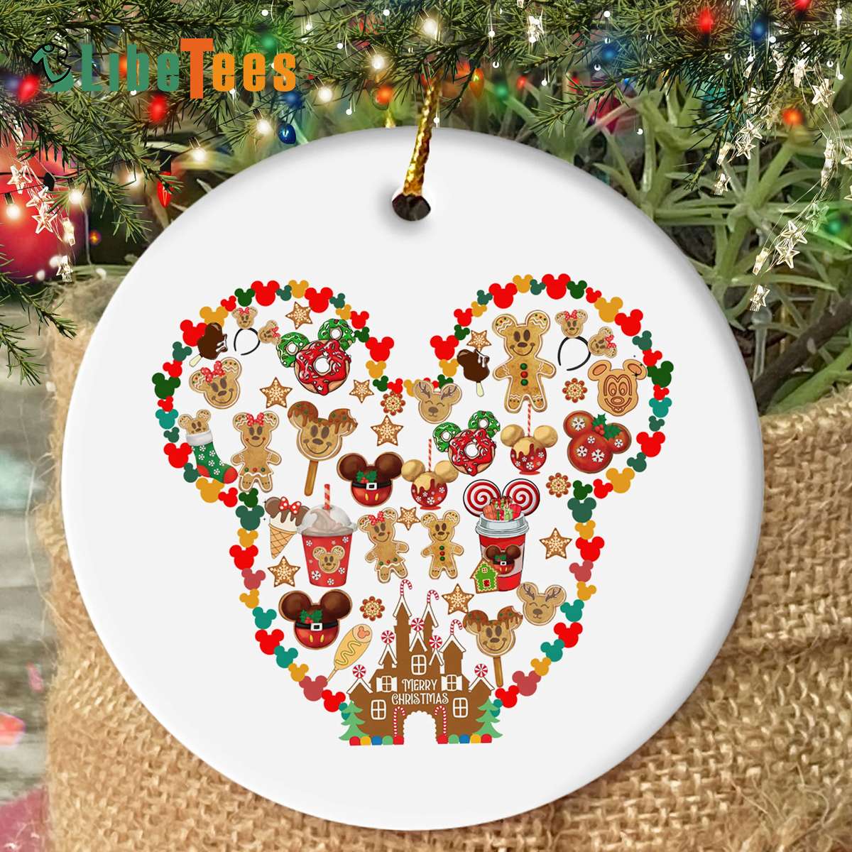 Minnie Ornament, Shaped Snacks, Xmas Gifts, Disney Lovers Gifts
