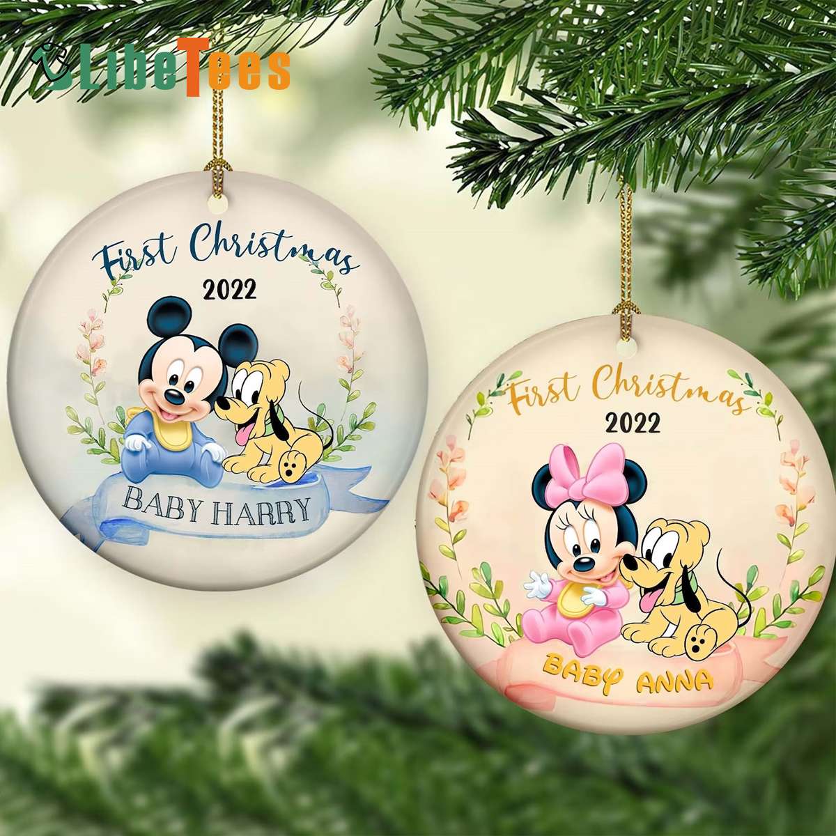 Personalized Minnie Ornament, Baby_s First Christmas, Xmas Gifts, Disney Lovers Gifts