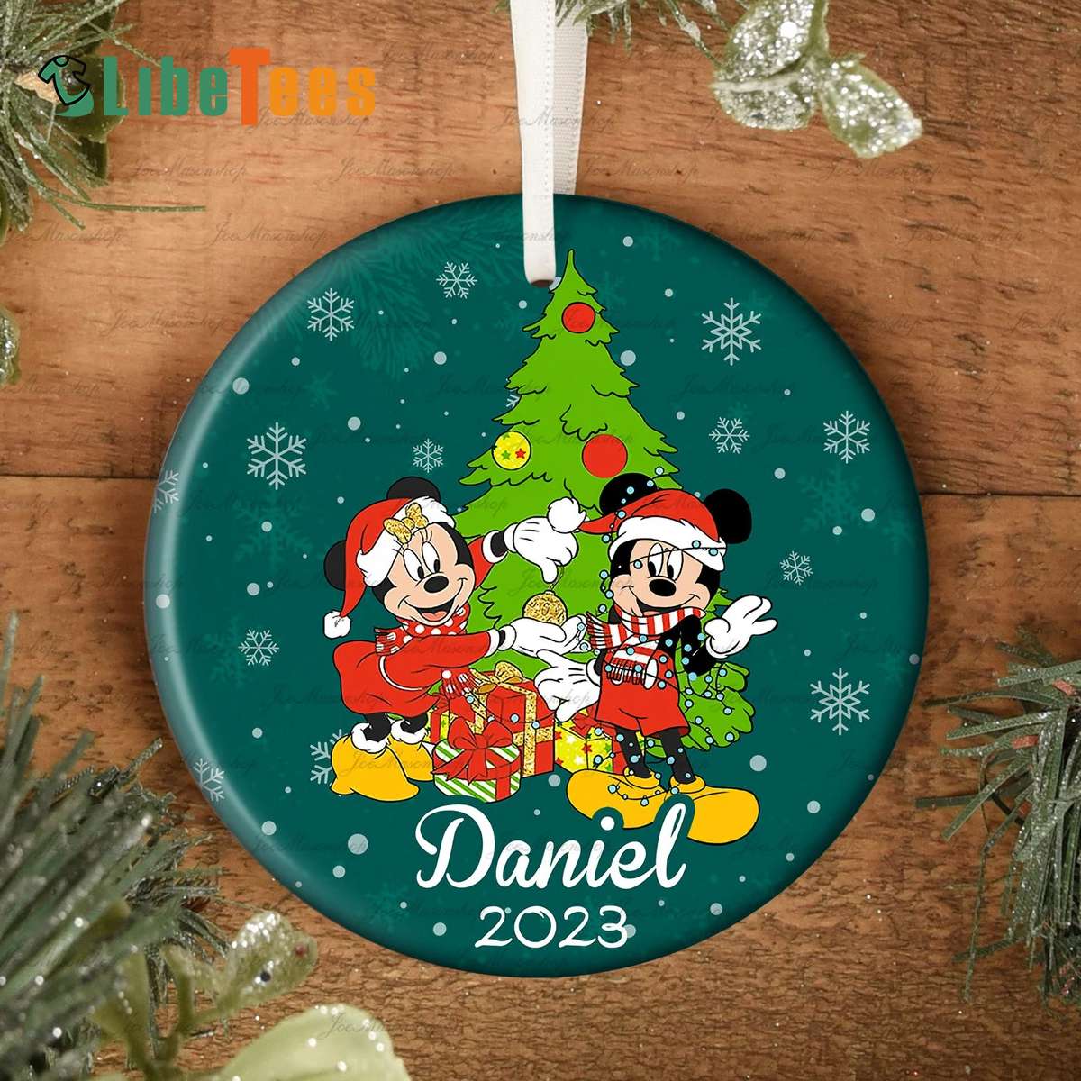 Personalized Minnie Ornament, Christmas Tree, Xmas Gifts, Disney Lovers Gifts