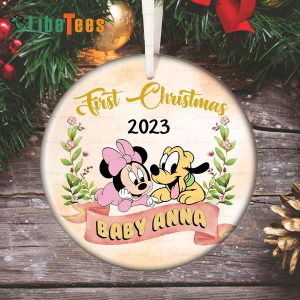 Personalized Minnie Ornament, First Christmas, Xmas Gifts, Disney Lovers Gifts