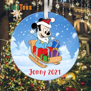 Personalized Minnie Ornament, Gift Baby, Xmas Gifts, Disney Lovers Gifts