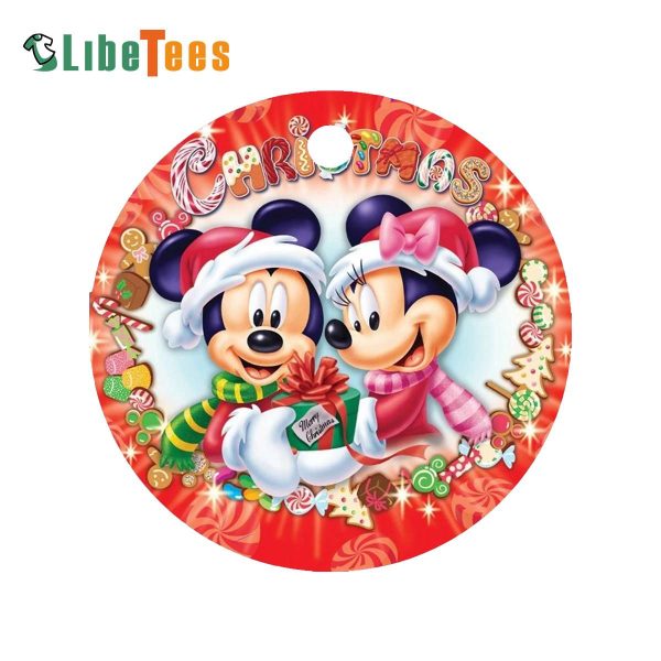Personalized Minnie Ornament, Merry Christmas, Xmas Gifts, Disney Lovers Gifts