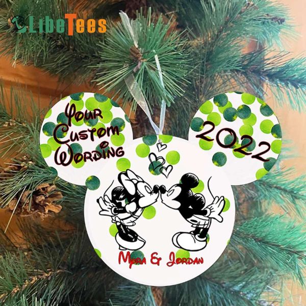 Personalized Minnie Ornament, Minnie Head Figure, Xmas Gifts, Disney Lovers Gifts