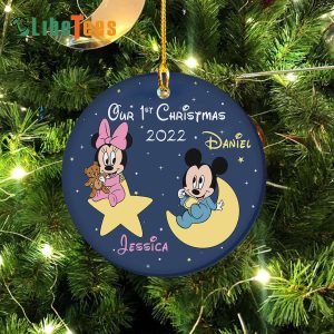 Personalized Minnie Ornament, Our First Christmas, Xmas Gifts, Disney Lovers Gifts