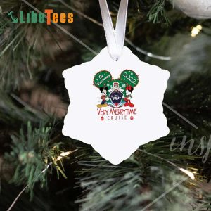 Personalized Minnie Ornament, Snowflake Very Merrytime Cruise, Xmas Gifts, Disney Lovers Gifts