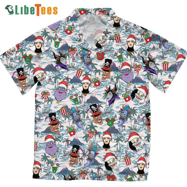 Christmas Disney Villains Hawaiian Shirt, Disney Hawaiian Shirt, Gifts For Disney Lovers