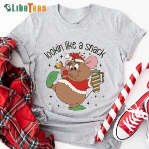 Lookin Like A Snack Shirt, Gus Disneyland Christmas Shirt, Disney Lovers Gifts, Disney Christmas Trip, Cinderella Christmas Shirt