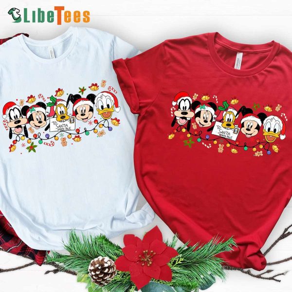 Vintage Mickey And Friends Christmas Shirt, Disney Christmas Lights T-Shirt, Mickey Very Merry Christmas Tee, WDW Disneyland Xmas, Disney Lovers Gifts